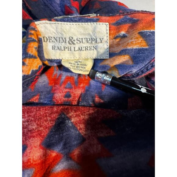 Denim & Supply Ralph Lauren Aztec Maxi Tank Dress Size M Boho Southwestern - Picture 5 of 6